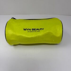 WYN Beauty Tennis Ball Top Zip Makeup Travel Pouch Bag Purse Yellow